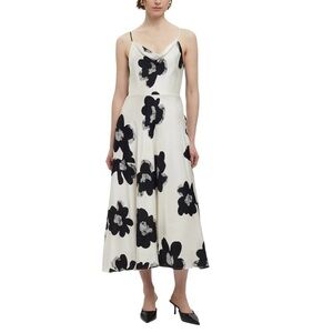 NWT Imperial 🇮🇹 cowl-neck empire waist midi dress size M excellent condition